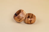 Olive Wood Napkin Rings - Rustic Grace for Your Table